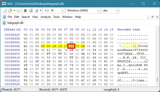 SQLite record header string length VarInt — forensic analysis of text field encoding