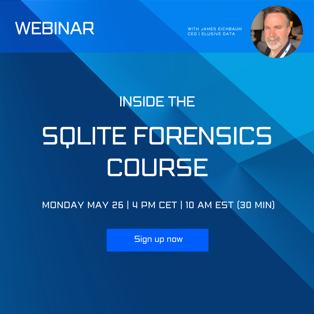 Webinar: Inside the SQLite Forensics Course