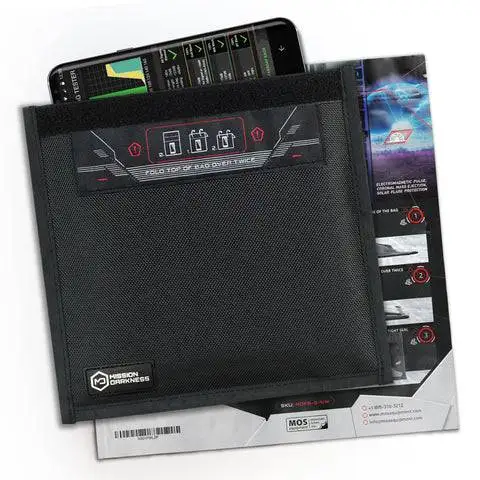 Mission Darkness MDFB Faraday bag — RF-shielding evidence bag for digital forensics