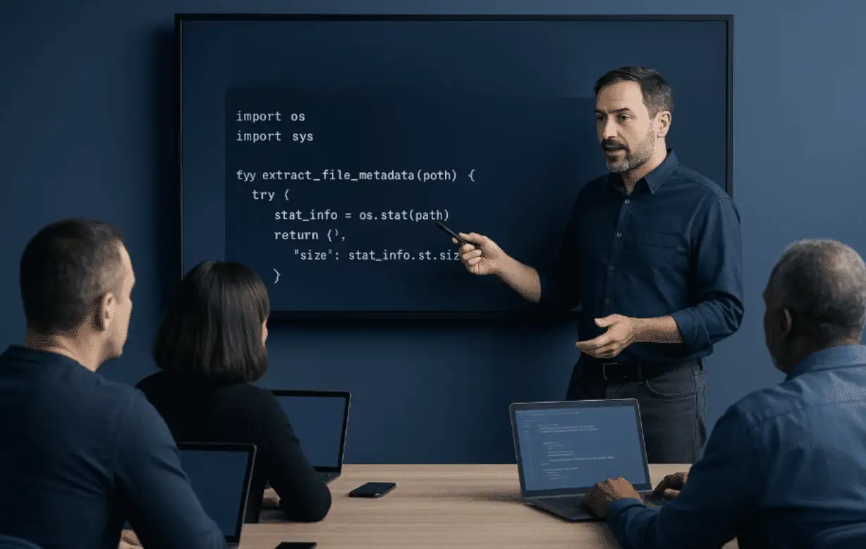Python for Mobile Forensics training — code example showing mobile app data extraction and SQLite database parsing