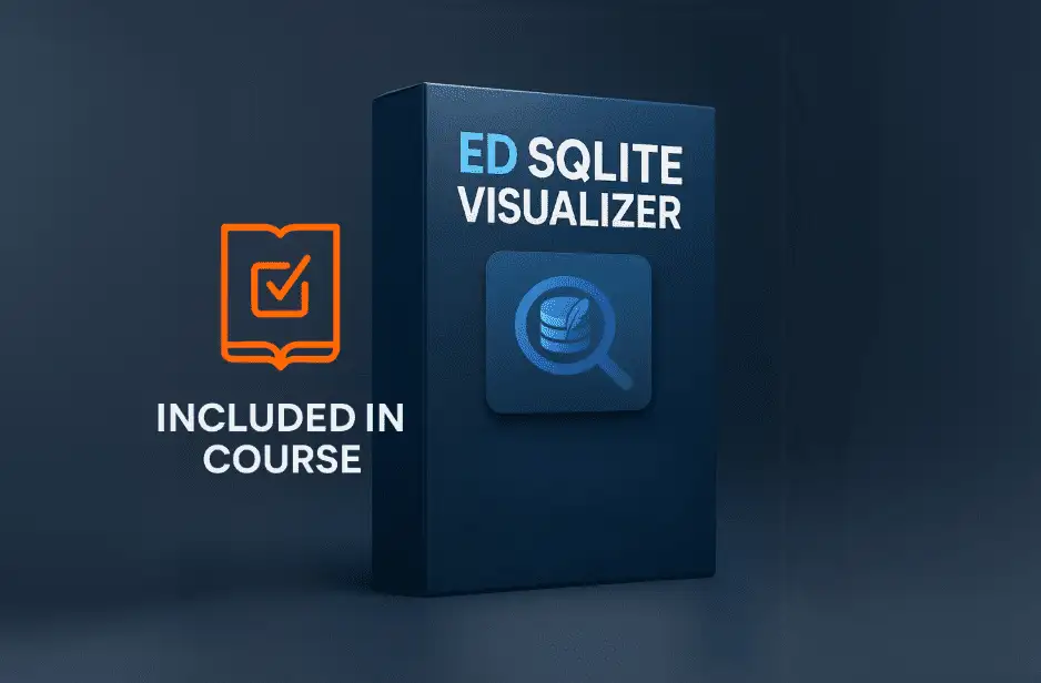 ED SQLite Visualizer — forensic SQLite analysis tool showing database structure, WAL frames and deleted record recovery