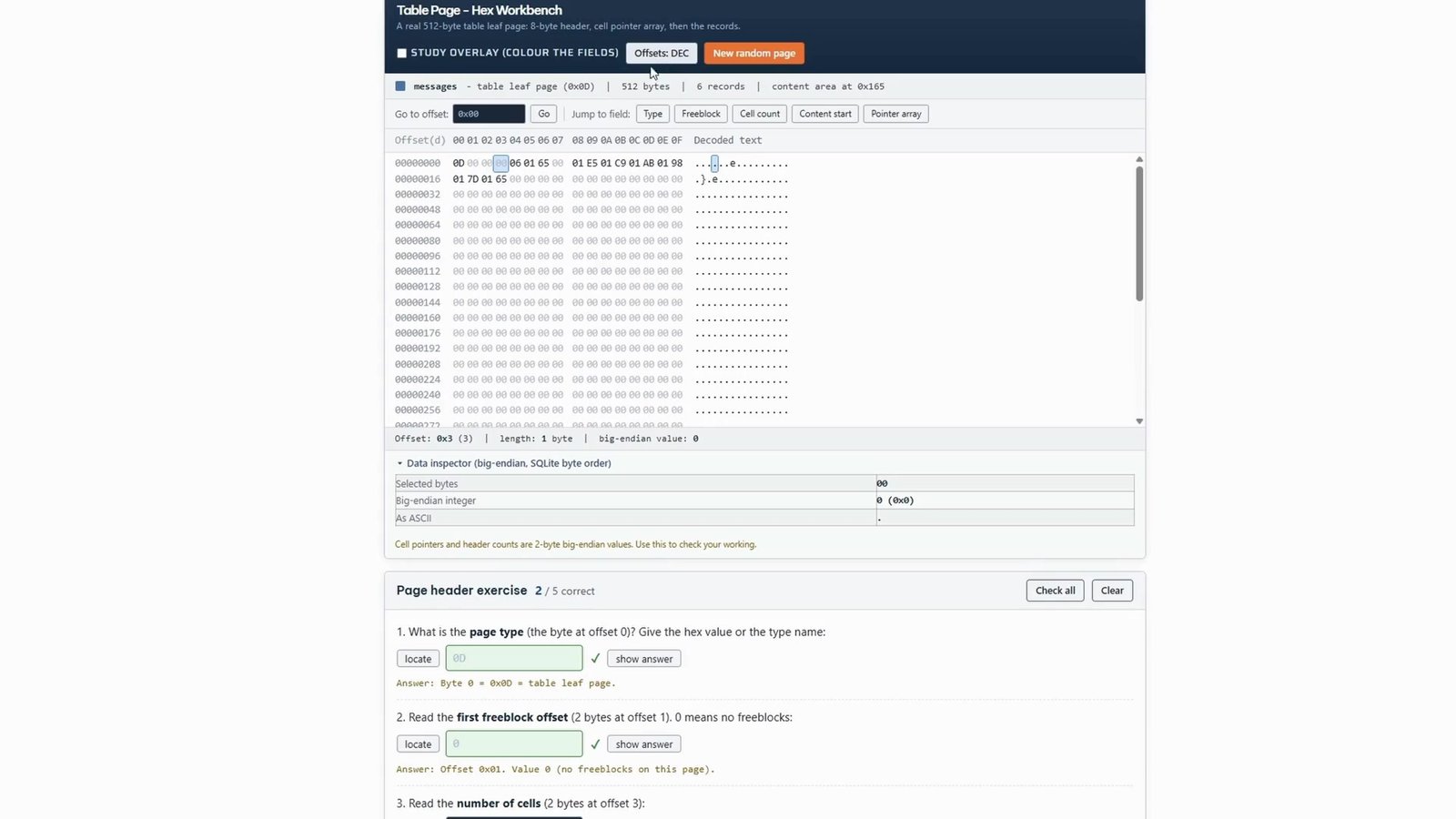 Deleted SQLite record recovery from freelists and overflow pages