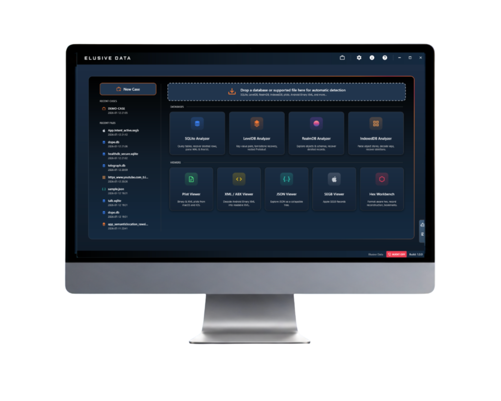 Firefly forensic workspace screen showing app data investigation tools