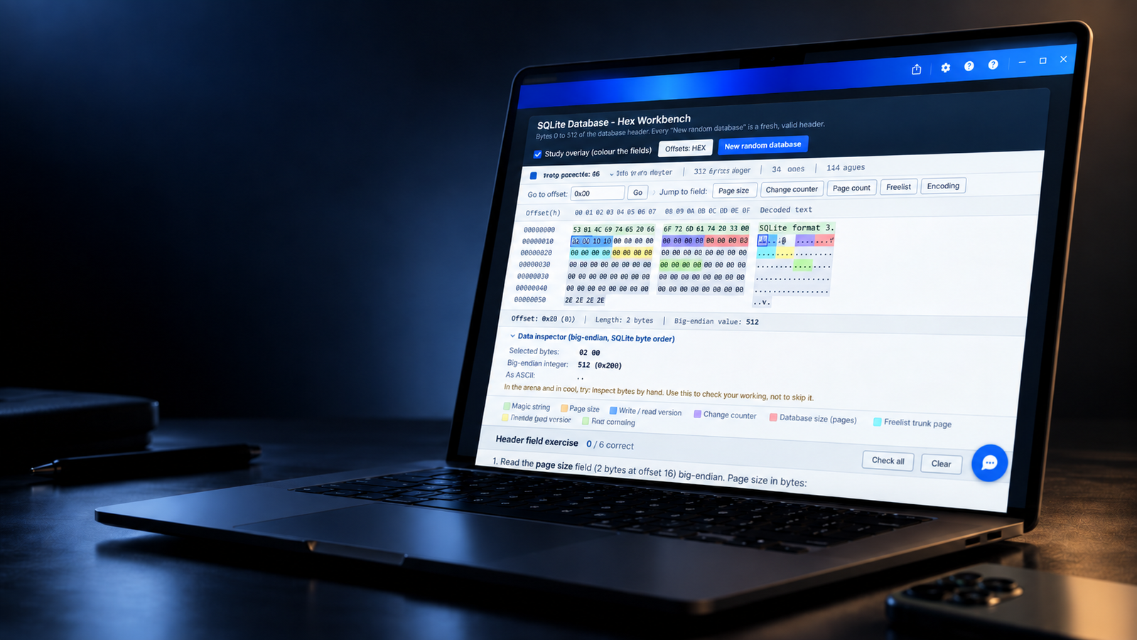 Guided On-Demand SQLite Forensics training by Elusive Data