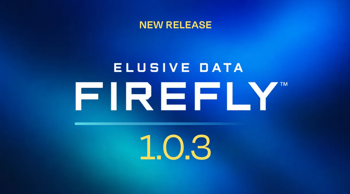 Elusive Data Firefly 1.0.3 new release announcement